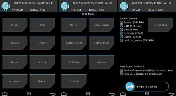 TWRP Recovery for Galaxy S Plus i9001