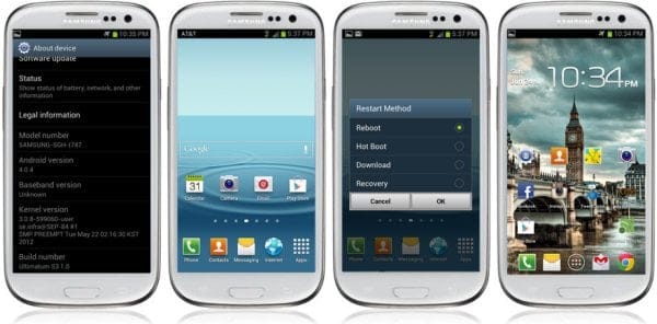 Ultimatum ROM for AT&T Galaxy S3. Gets You Scrolling Wallpaper and Removes Samsung Apps Bloatware!