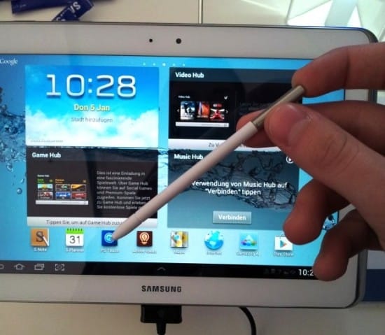 Galaxy Note 10.1 Video Surfaces, Shows TouchWiz UX and Stylus