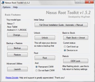 Unlock and Root Nexus 7 Easily With Toolkit. You Can Also Unroot and Relock the N7 With This!