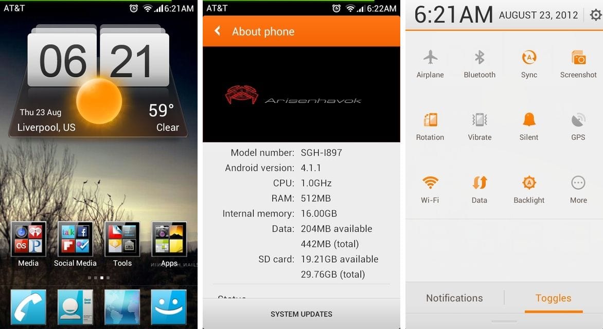 MIUI ROM Running Android 4.1 for Samsung Captivate [Jelly Bean]