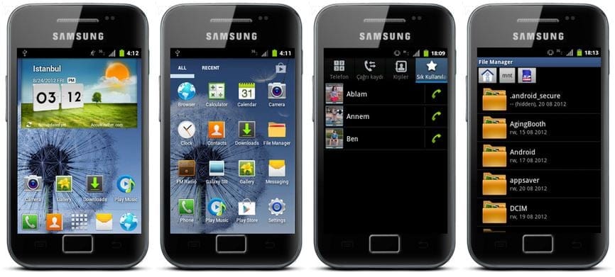 Galaxy Ace CyanogenMod 7.2 ROM With Galaxy S3 TouchWiz 5 Theme [Android 2.3]