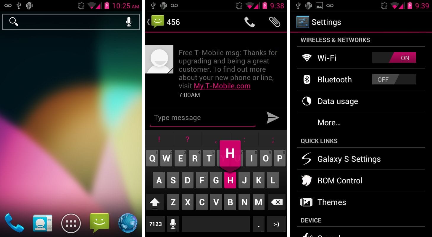 Pink Theme for Android Phones Running CyanogenMod 10 (CM10) or AOKP Custom ROM