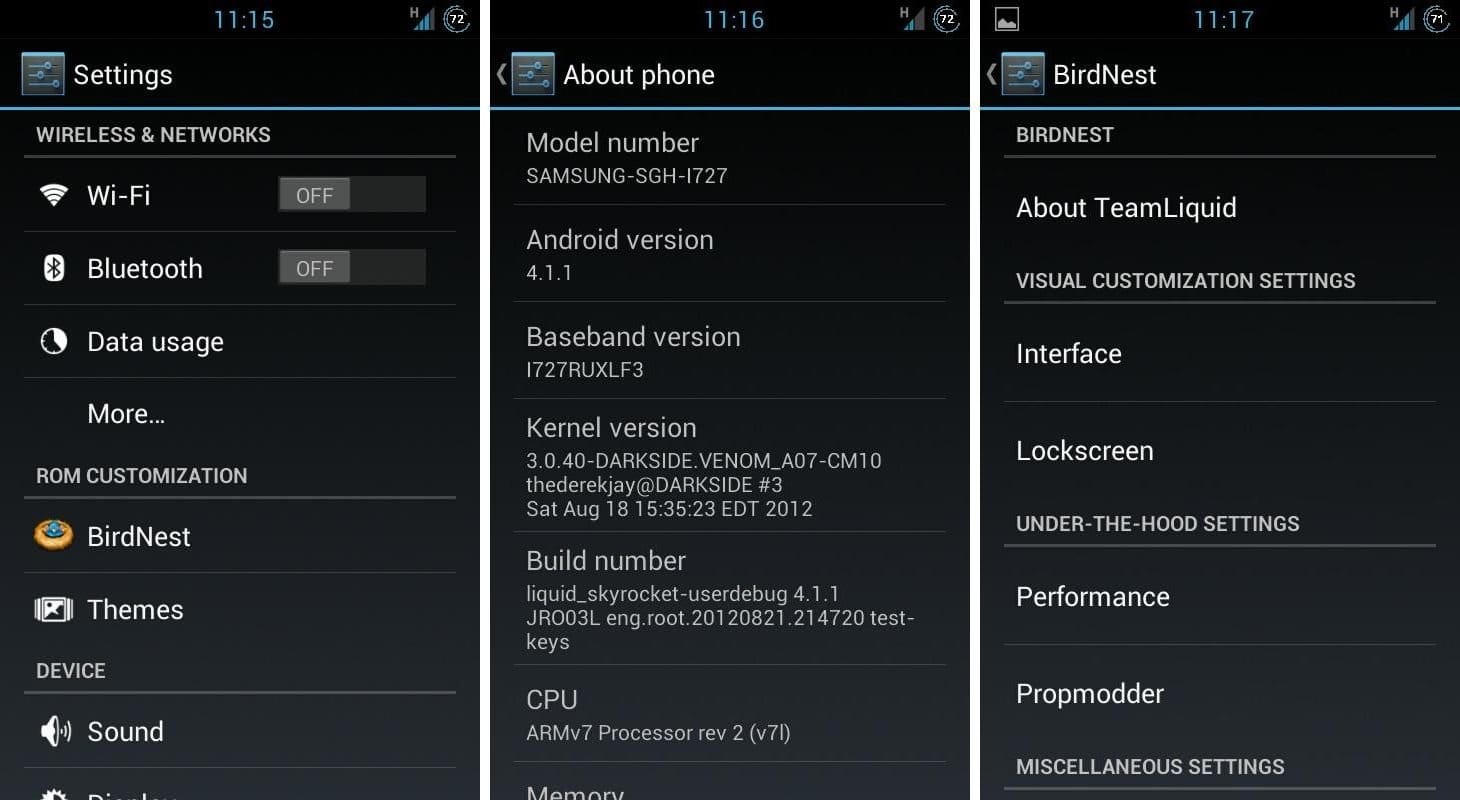 Android 4.1 for AT&T Samsung Skyrocket: Install Jelly Bean Based Liquid Custom ROM