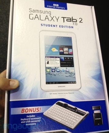 Student Edition Galaxy Tab 2 7.0 To Come Soon