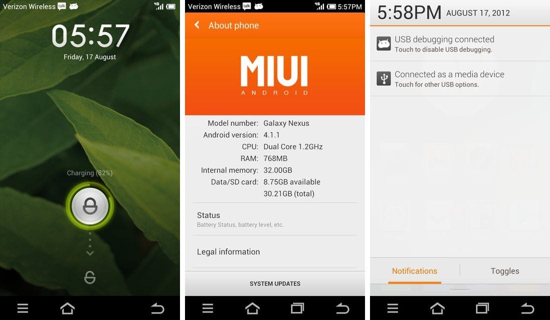 Verizon Galaxy Nexus Gets Jelly Bean Based MIUI ROM Too [Android 4.1]