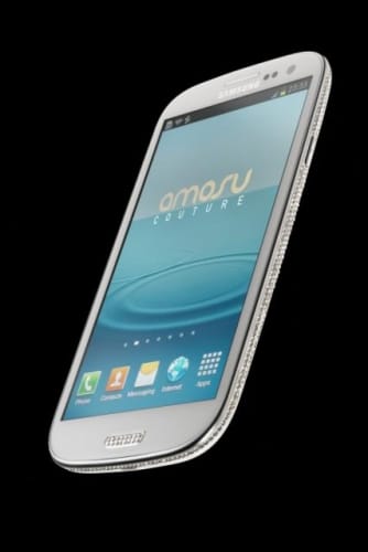 Amosu decors the Galaxy S3 with crystals, prices £2099!