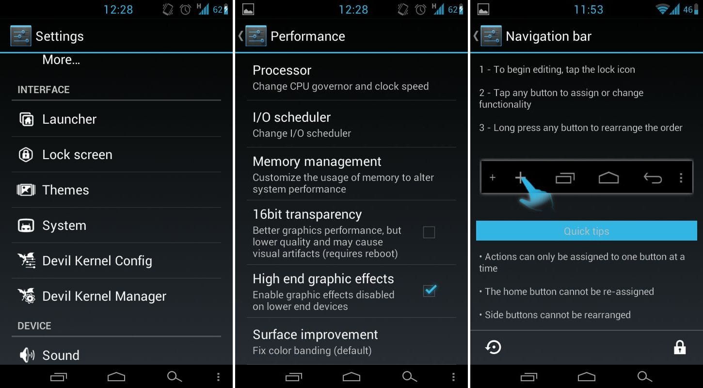 HellyBean for Samsung Vibrant: Get Android 4.1 With On Screen Buttons and Custom Navigation Bar