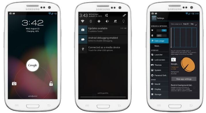 Get Jelly Bean and Hybrid UI on Galaxy Note with Paranoid Android v2.0