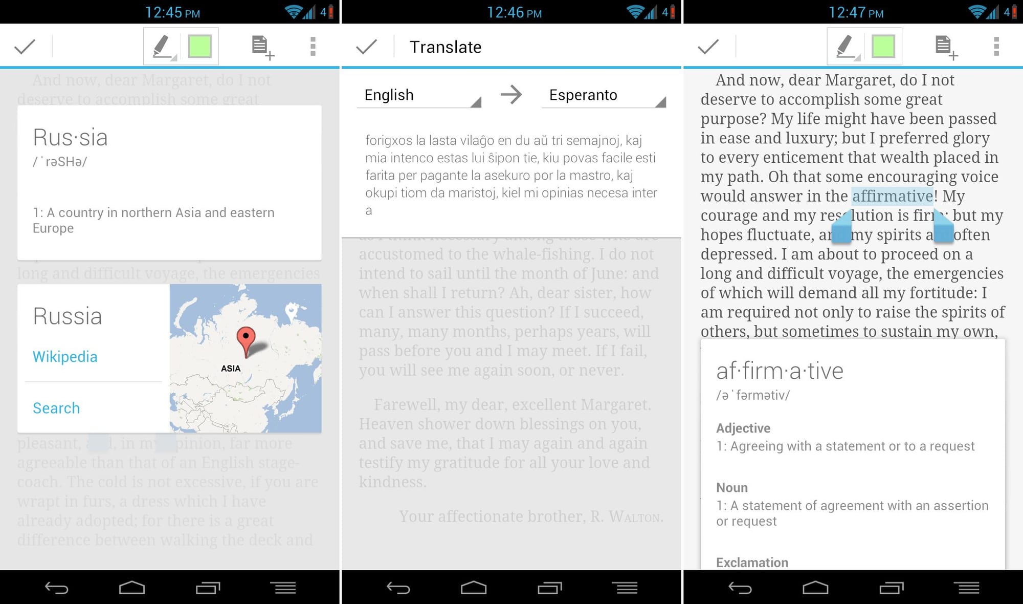 Google Play Books update brings dictionary, notes, translation and more