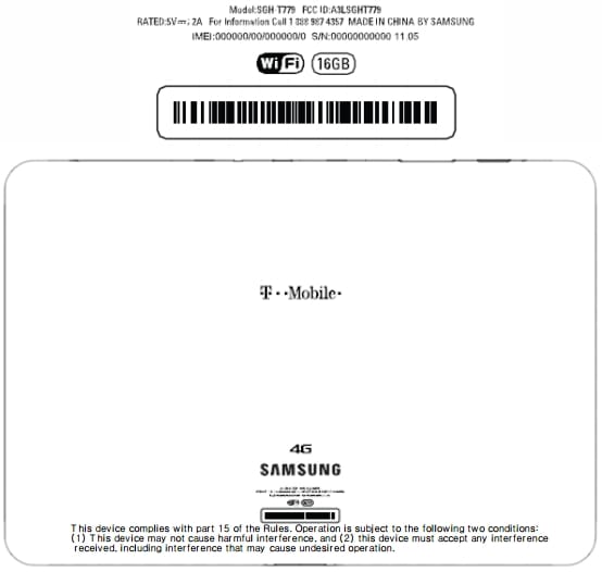 T-Mobile Galaxy Tab 2 10.1 found at FCC, launching soon