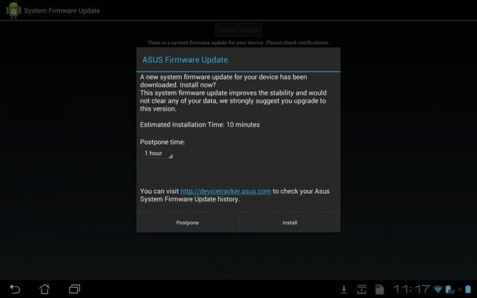 Android 4.1.1 based minor update rolling out for the Asus Transformer Pad Infinity TF700T