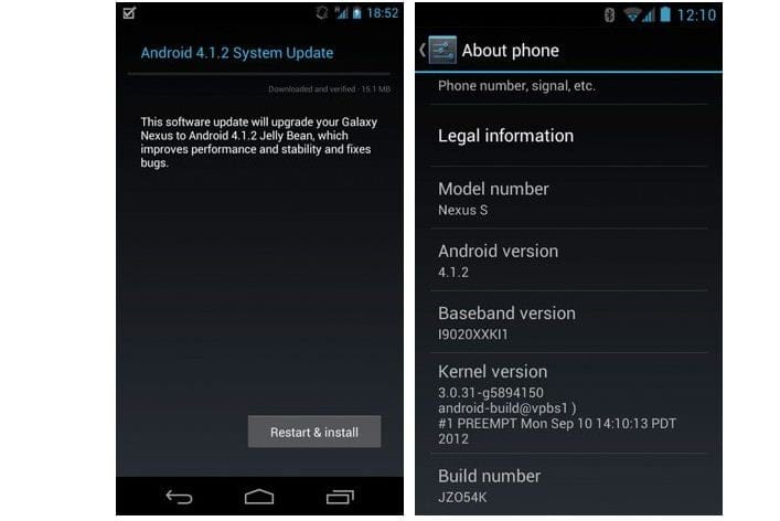 Android 4.1.2 OTA Update for Galaxy Nexus and Nexus rolling out now