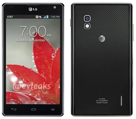 Images of AT&T Optimus G (E970) and Sprint Optimus G (LS970) leak