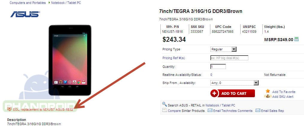 16GB Nexus 7 nears end-of-life, 32GB model to replace it?