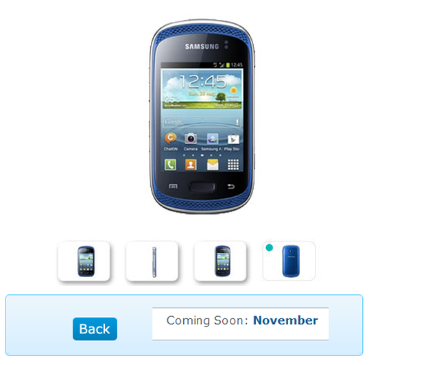 Samsung Galaxy Music Release Date set for November, O2 listing says