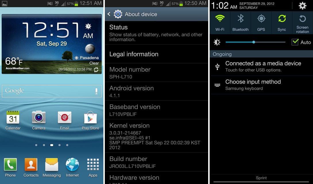 Sprint Galaxy S3 Jelly Bean Update: L710SPRBLIF [Leak]