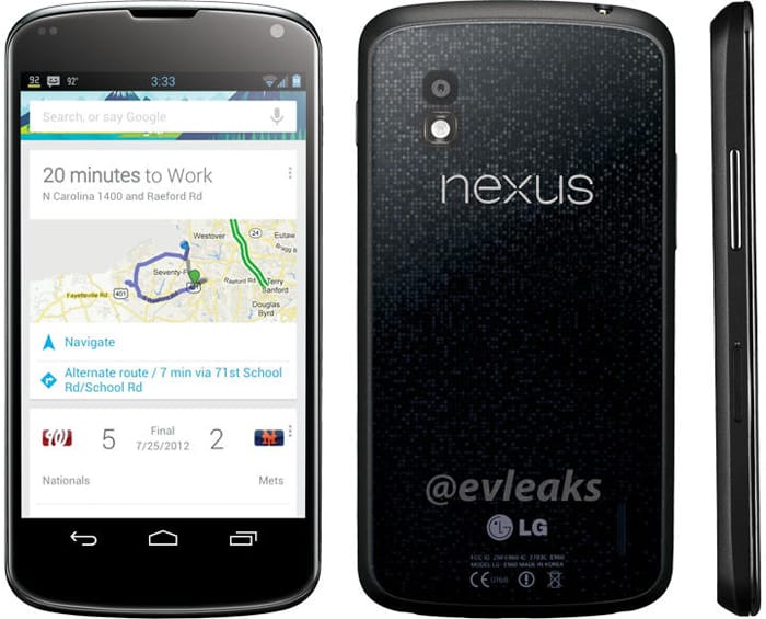 LG Nexus 4 official Image leaked!