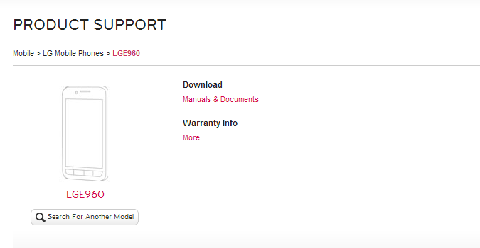 Nexus 4 shows up on LG support site