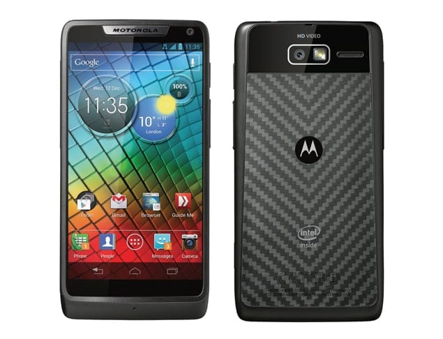 Motorola RAZR i UK Priced at Phones4U: £21 per month, no upfront payment