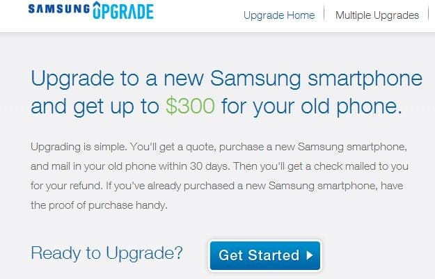 Samsung Upgrade offer for US can get you $300 discount under exchange offer