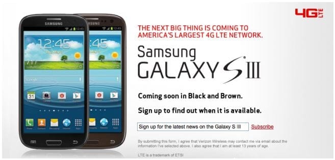 2 New Colors for Verizon Galaxy S3 – Black and Brown