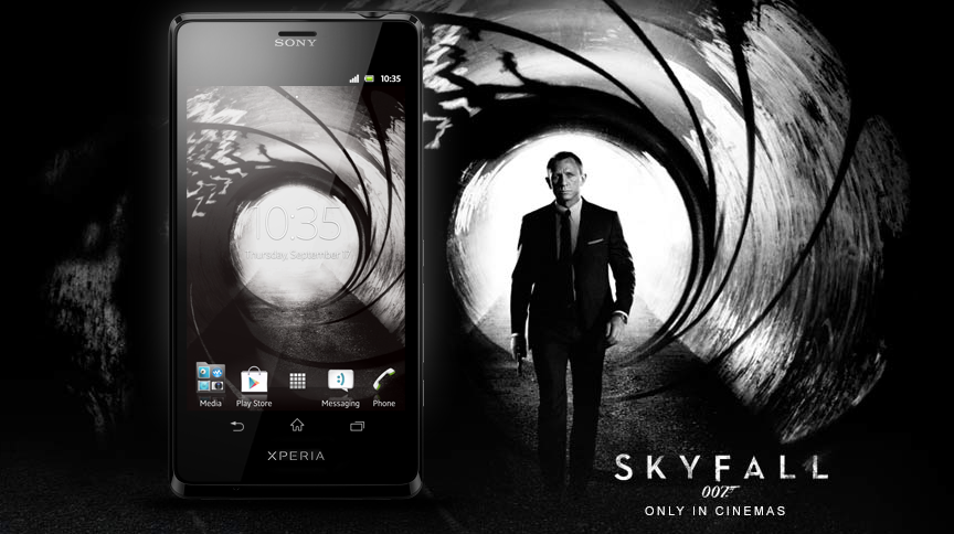 Xperia T Skyfall theme now available