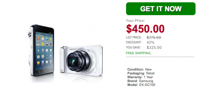 $50 off on AT&T’s Samsung Galaxy Camera through Daily Steals