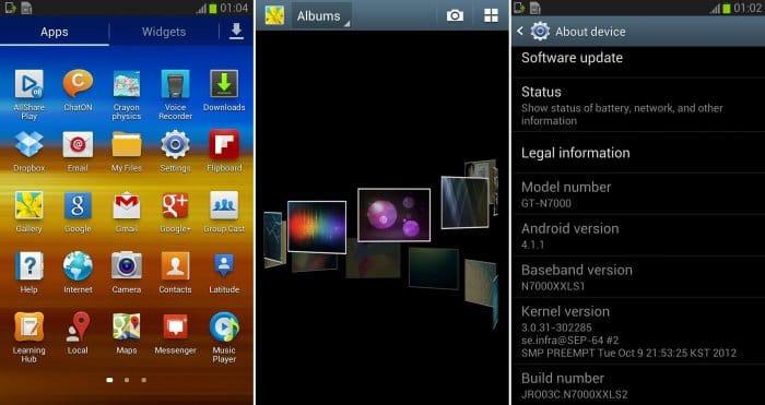 Samsung Galaxy Note Jelly Bean Update: N7000XXLS2