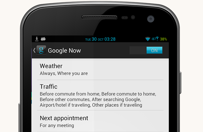 Google Now APK version 2.1.12.516912