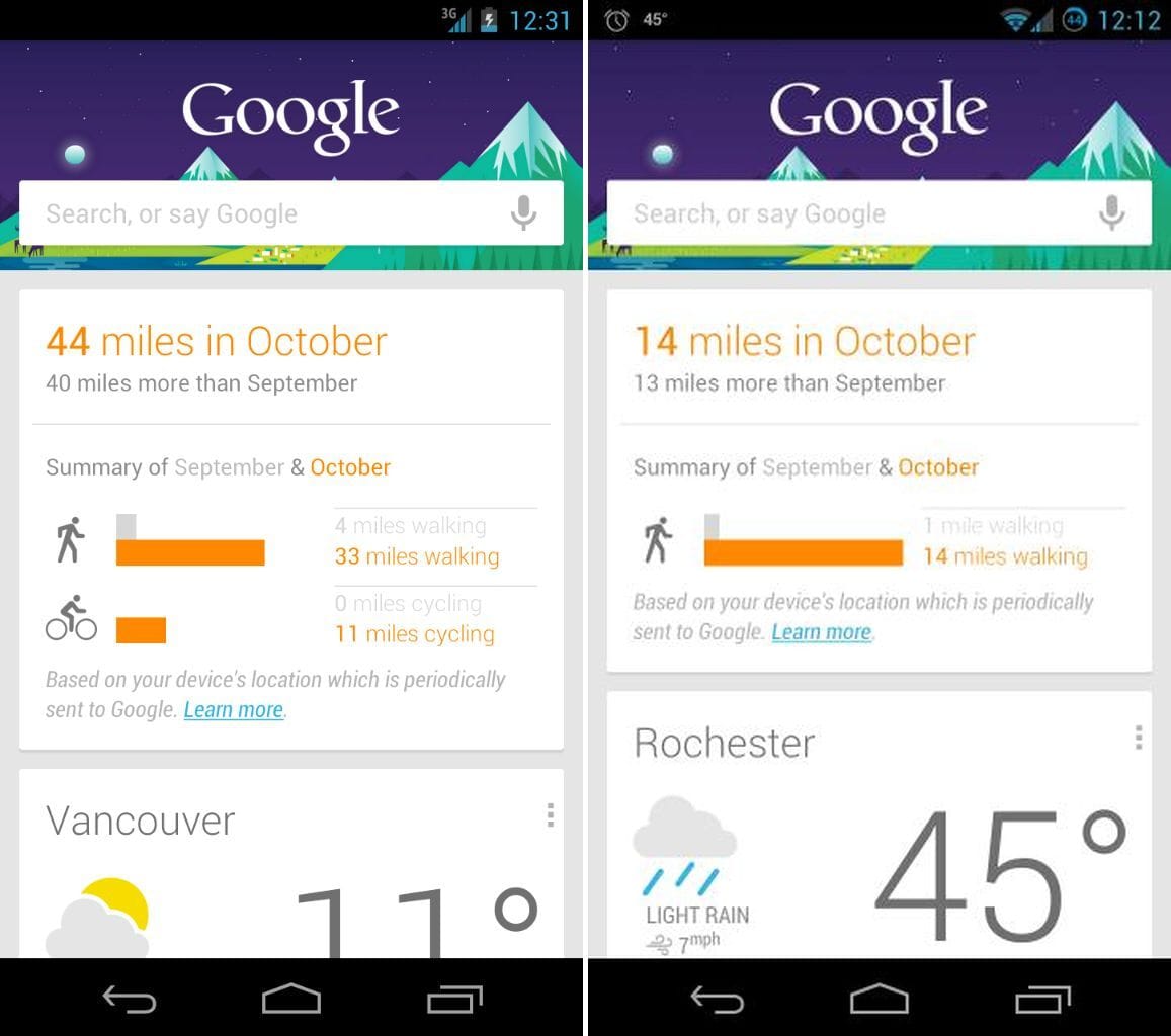 PSA: Google Now can now calculate distance you travel!