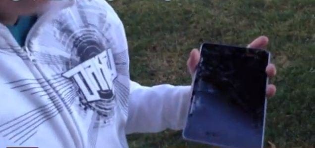 Nexus 7 subjected to a 60+ foot Drop Test – Holds up pretty well though.