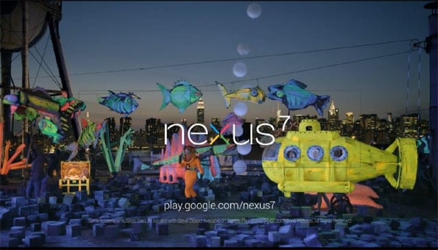 Watch the New Nexus 7 Ad featuring Aquarium