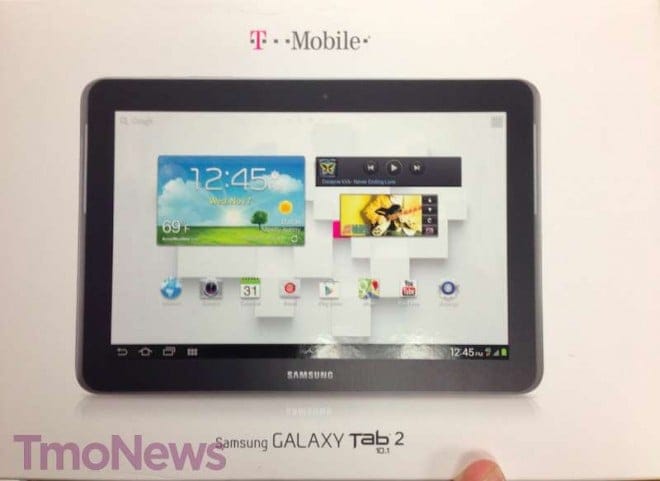 Samsung Galaxy Tab 2 10.1 arrives in T-Mobile stores