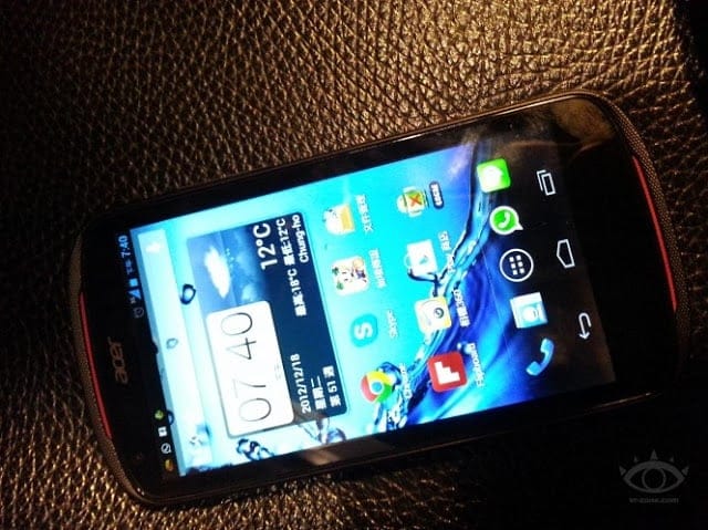 Acer V360 Specs and Pictures Leak, looks like a 4.5″ mid-range device