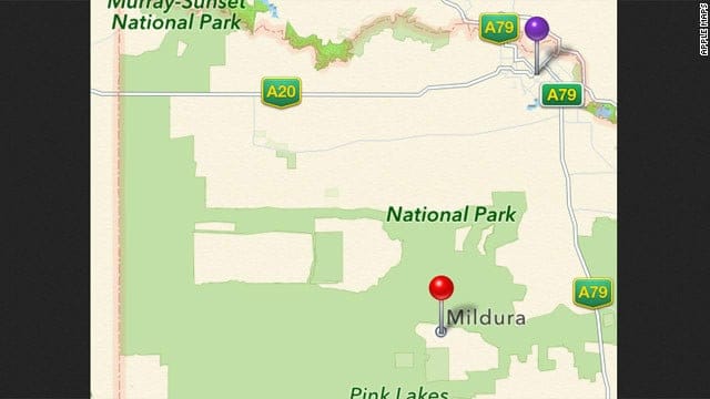 Apple Maps lands Australian motorists in the wild, 40 miles off target!