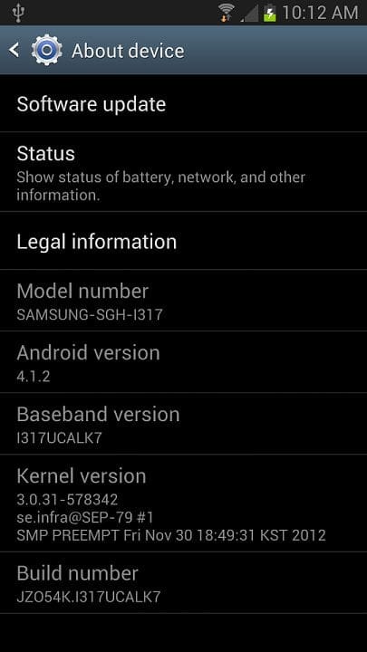 Update AT&T Galaxy Note 2 manually to rooted Android 4.1.2 based I317UCALK7 firmware with multi-window support