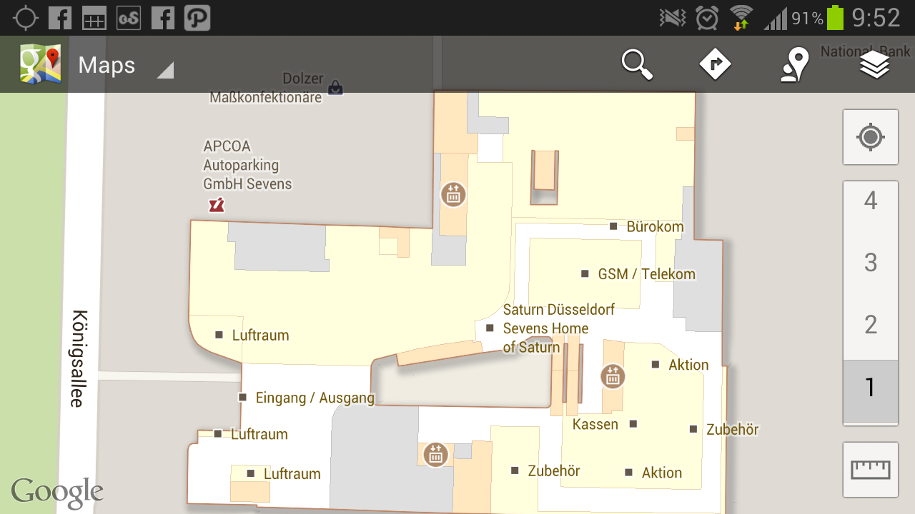 Indoor Google Maps now available in Germany.