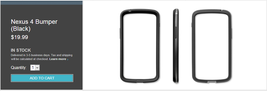 Nexus 4 bumpers back in stock in US Play Store, get yours before it sells out