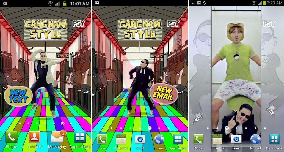 Go Gangnam Style on your phone. Get the official PSY Live Wallpaper and Ringtone for Android.