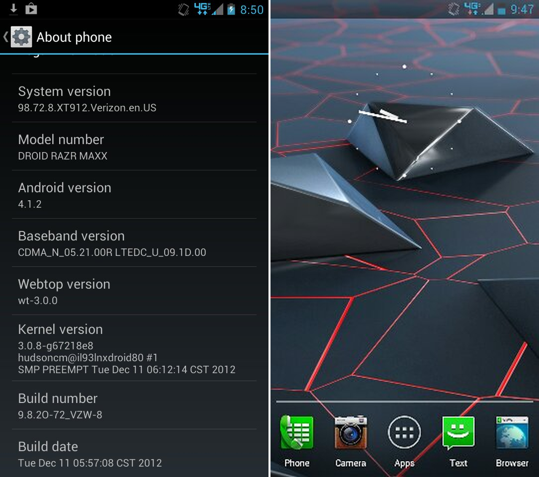 Manually Install Android 4.1 Jelly Bean Update on Motorola Droid RAZR (and MAXX) CDMA