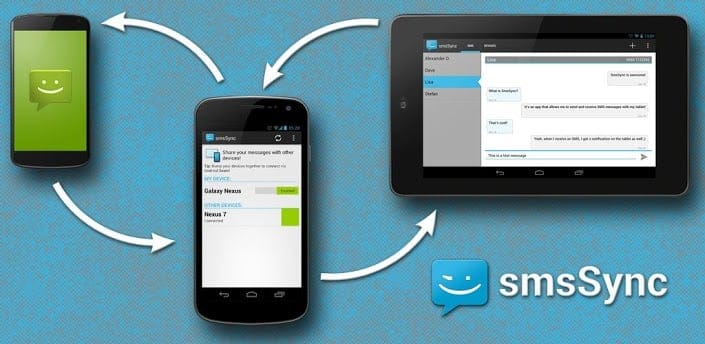 Send and Receive SMS messages on your Android Tablet using smsSync Android app