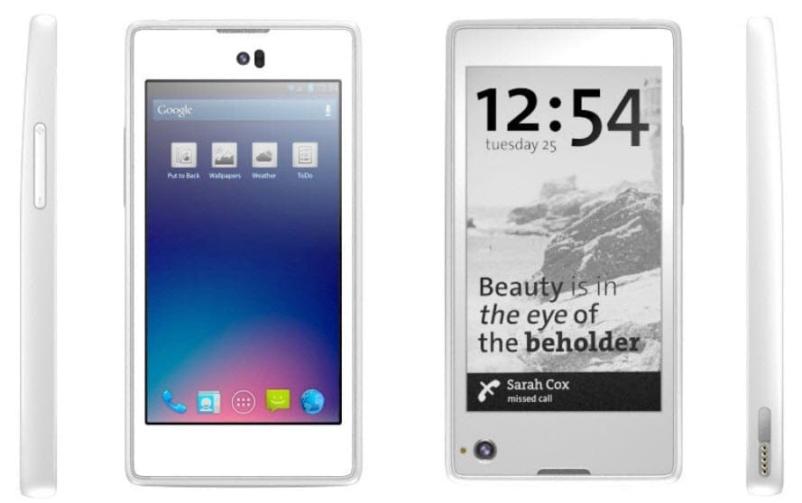 Meet the YotaPhone – LCD display on front, E Ink display on the back