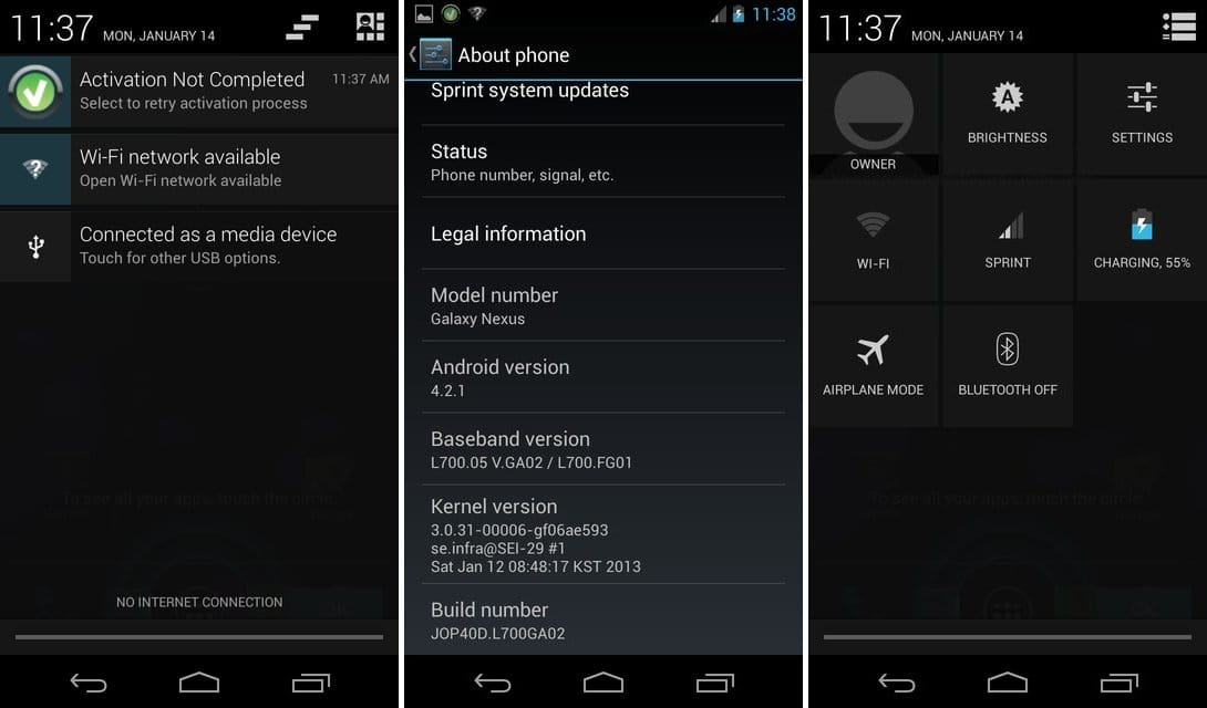 Manually Install Android 4.2.1 Jelly Bean Update on Sprint Galaxy Nexus L700 [Leak]