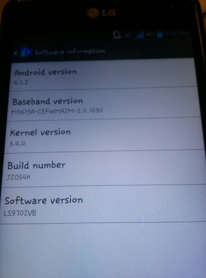 Sprint begins Android 4.1.2 rollout for LG Optimus G, for one user at least