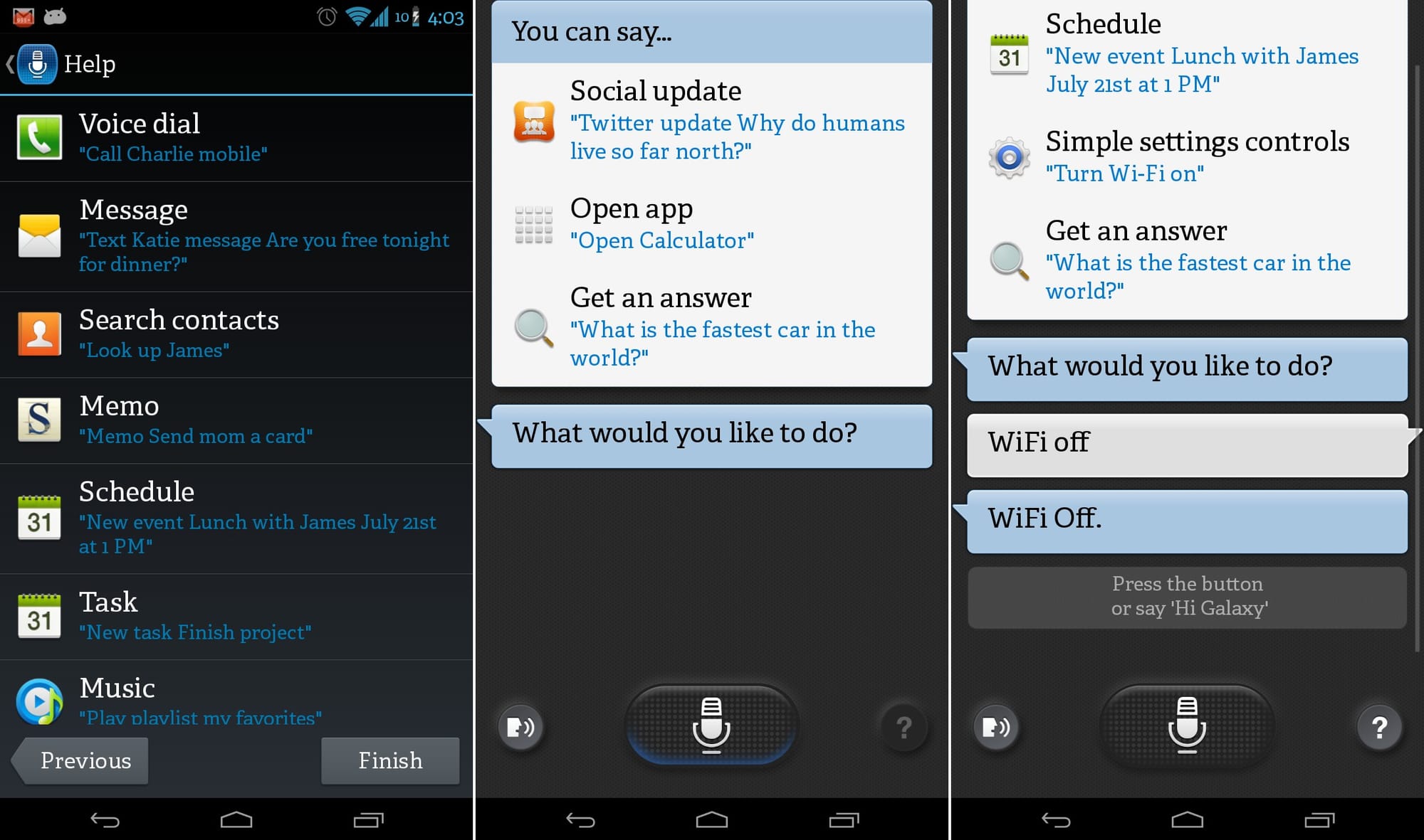 New S Voice app from Galaxy S4