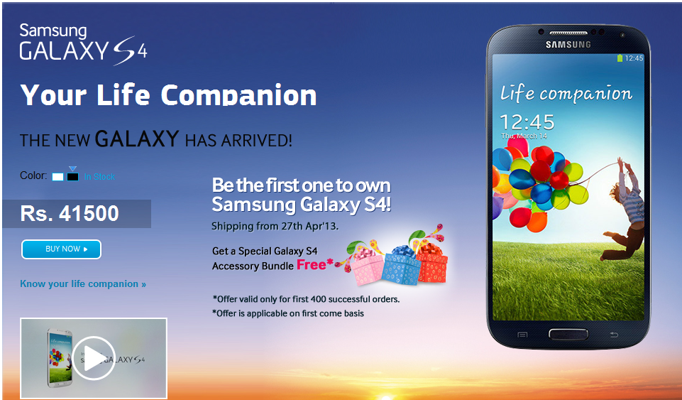 Samsung Galaxy S4 launched in India, sports Exynos Octa chipset