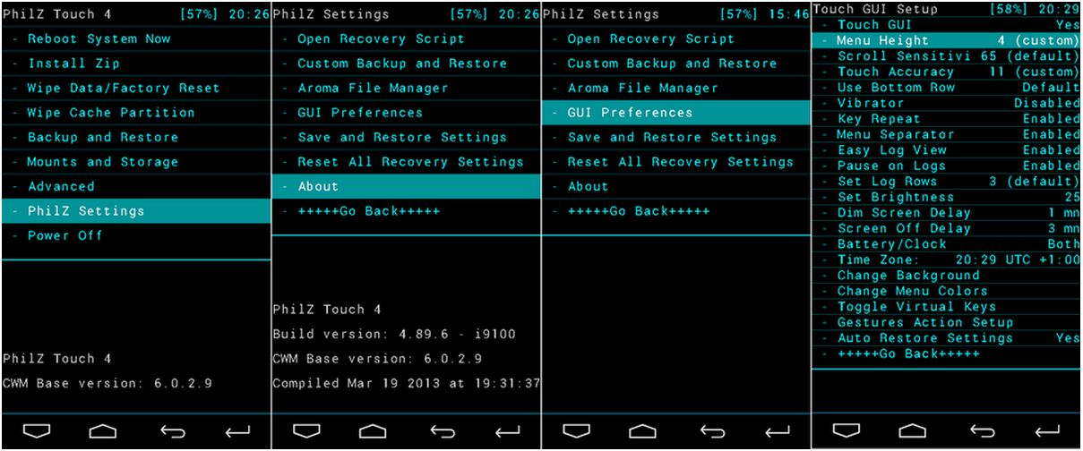 Philz Touch ClockworkMod Recovery for Nexus 4