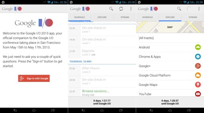 Google I/O App updated for 2013, brings loads of new features