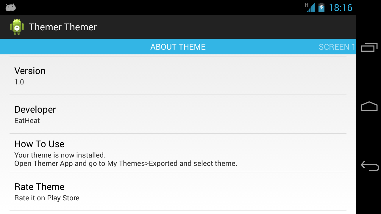 Workaround for publishing themes for Themer on Play Store